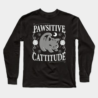 Pawsitive Cattitude Long Sleeve T-Shirt